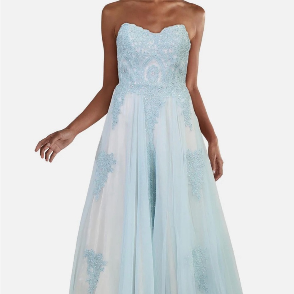 Blue prom dress
